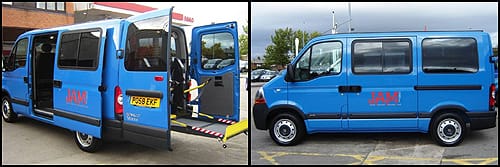 WHEELCHAIR MINIBUS HANDED TO MARTIN HOUSE HOSPICE