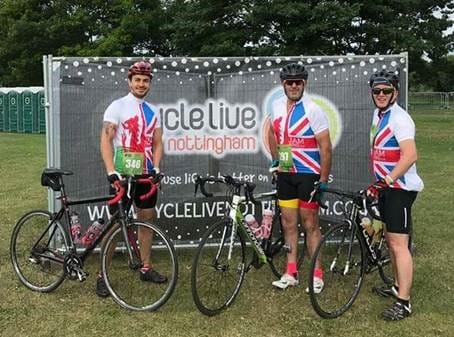 Damien, Dave & Mitch ride for the Jam-Fund