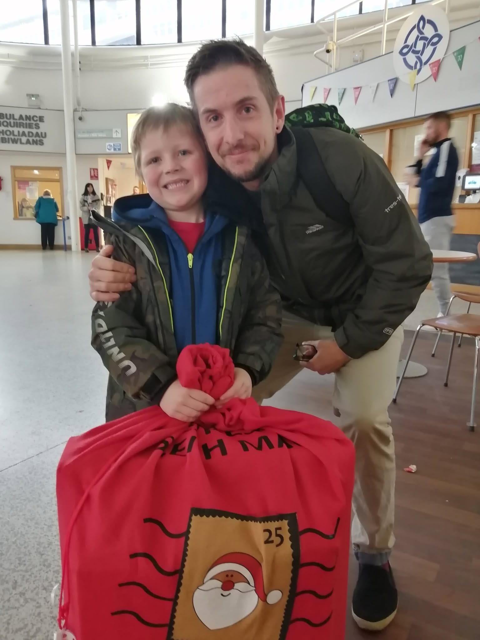 Helping Tom Palmer's family in Aberystwyth