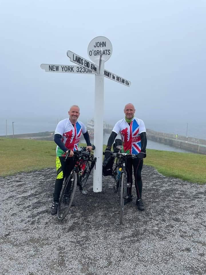 Dave and Derek complete their 800-mile cycle ride