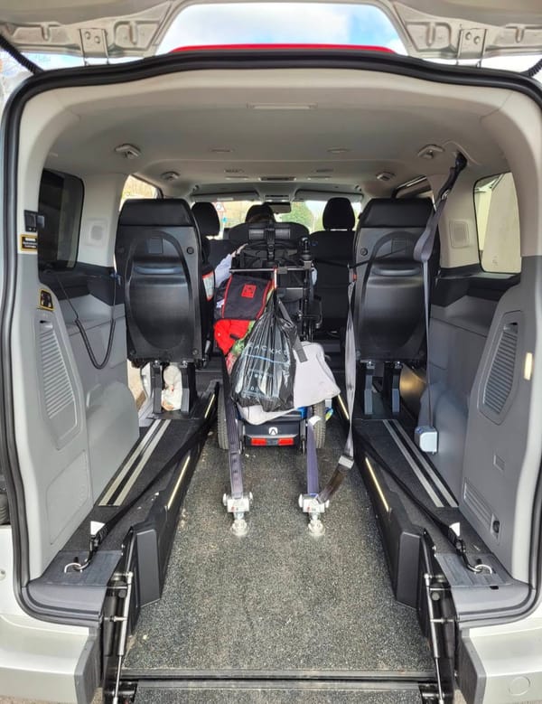 Harry's new wheelchair adapted vehicle