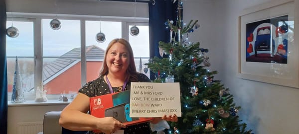 A Nintendo Switch for the children's cancer unit