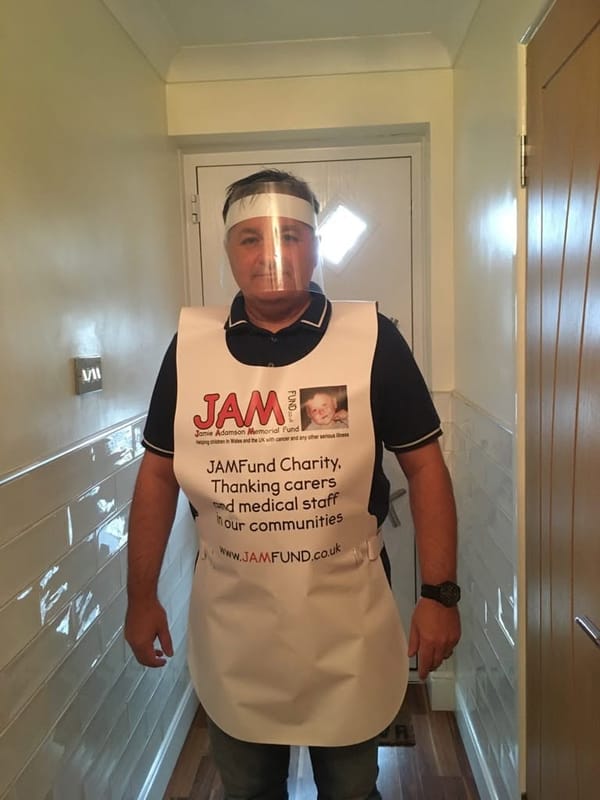 PPE aprons and visors delivered